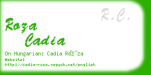 roza cadia business card